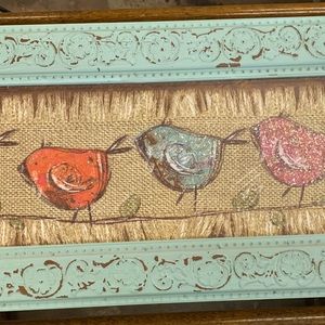 Distressed Looking Bird Decor